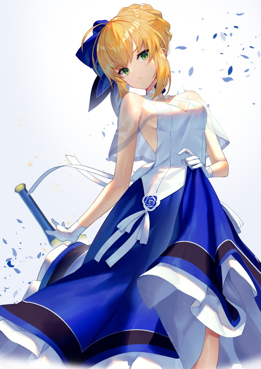 artoria pendragon and saber (fate and 1 more) drawn by scottie_(phantom2)