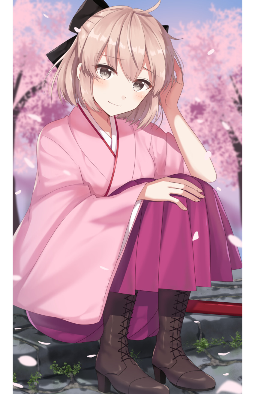 okita souji (fate and 1 more) drawn by izumo_neru