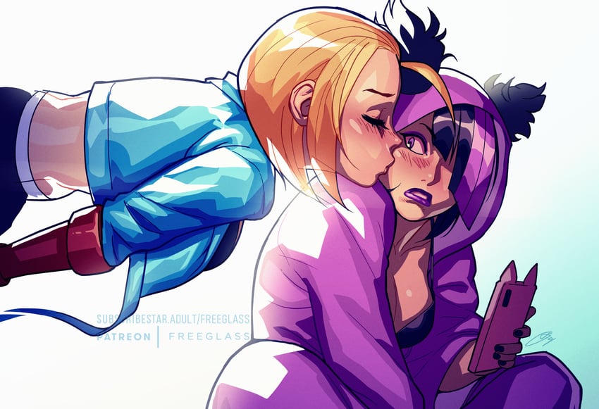 cammy white and han juri (street fighter and 1 more) drawn by freeglass