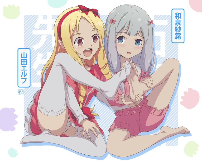 izumi sagiri and yamada elf (eromanga sensei) drawn by conejologia