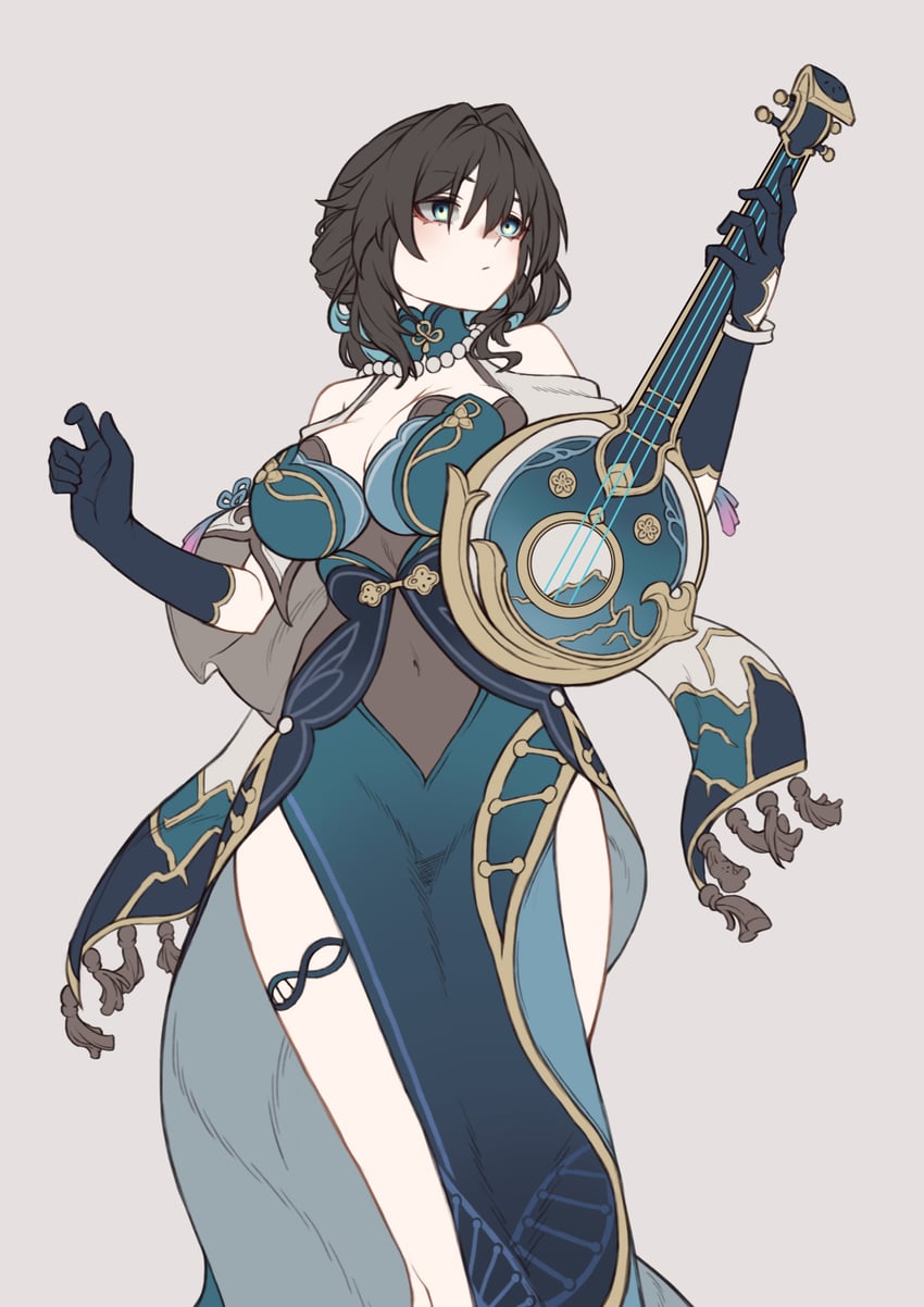 ruan mei (honkai and 1 more) drawn by junik_(snrj2255)