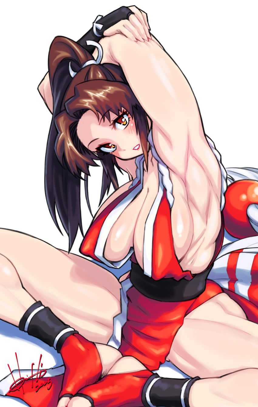 shiranui mai (street fighter and 3 more) drawn by hori_shin