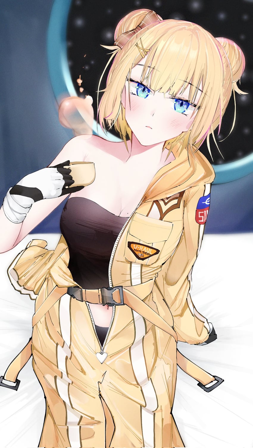 watson amelia (hololive and 1 more) drawn by obscookie