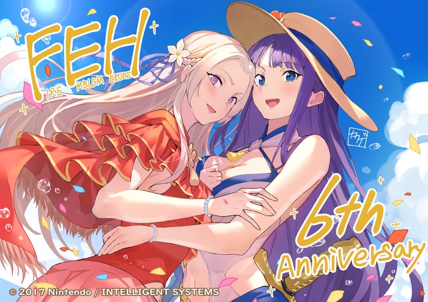 edelgard von hresvelg and altina (fire emblem and 3 more) drawn by kakage