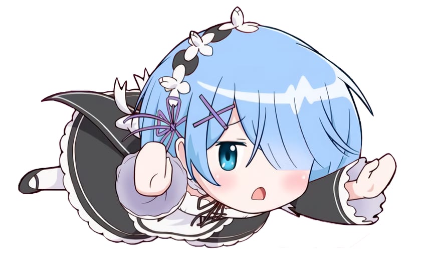 rem (re:zero kara hajimeru isekai seikatsu) drawn by eternal_oath