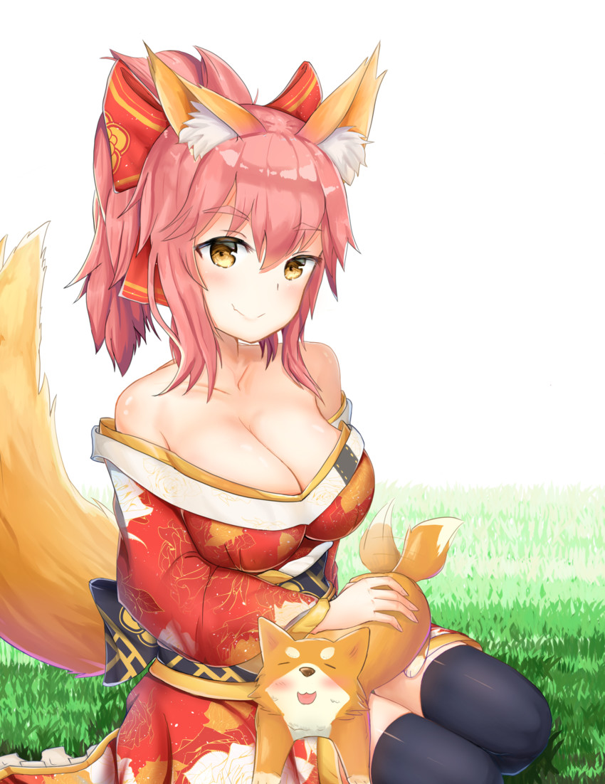 tamamo and tamamo no mae (fate and 2 more) drawn by radoremo
