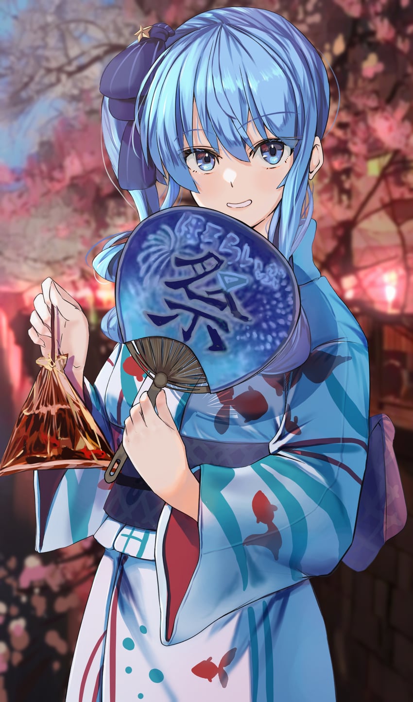 hoshimachi suisei (hololive) drawn by kamome_(aiou0413)
