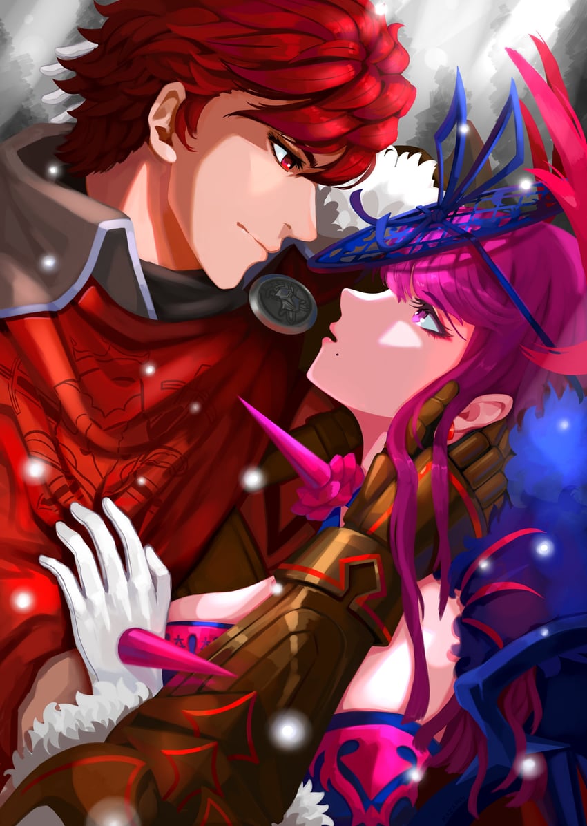 ivy and diamant (fire emblem and 1 more) drawn by mazarin