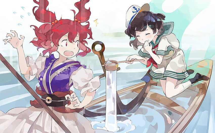 onozuka komachi and murasa minamitsu (touhou and 1 more) drawn by shihou_(g-o-s)