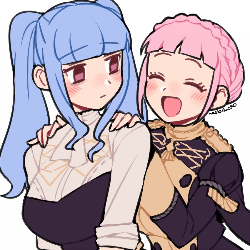 hilda valentine goneril and marianne von edmund (fire emblem and 1 more) drawn by do_m_kaeru