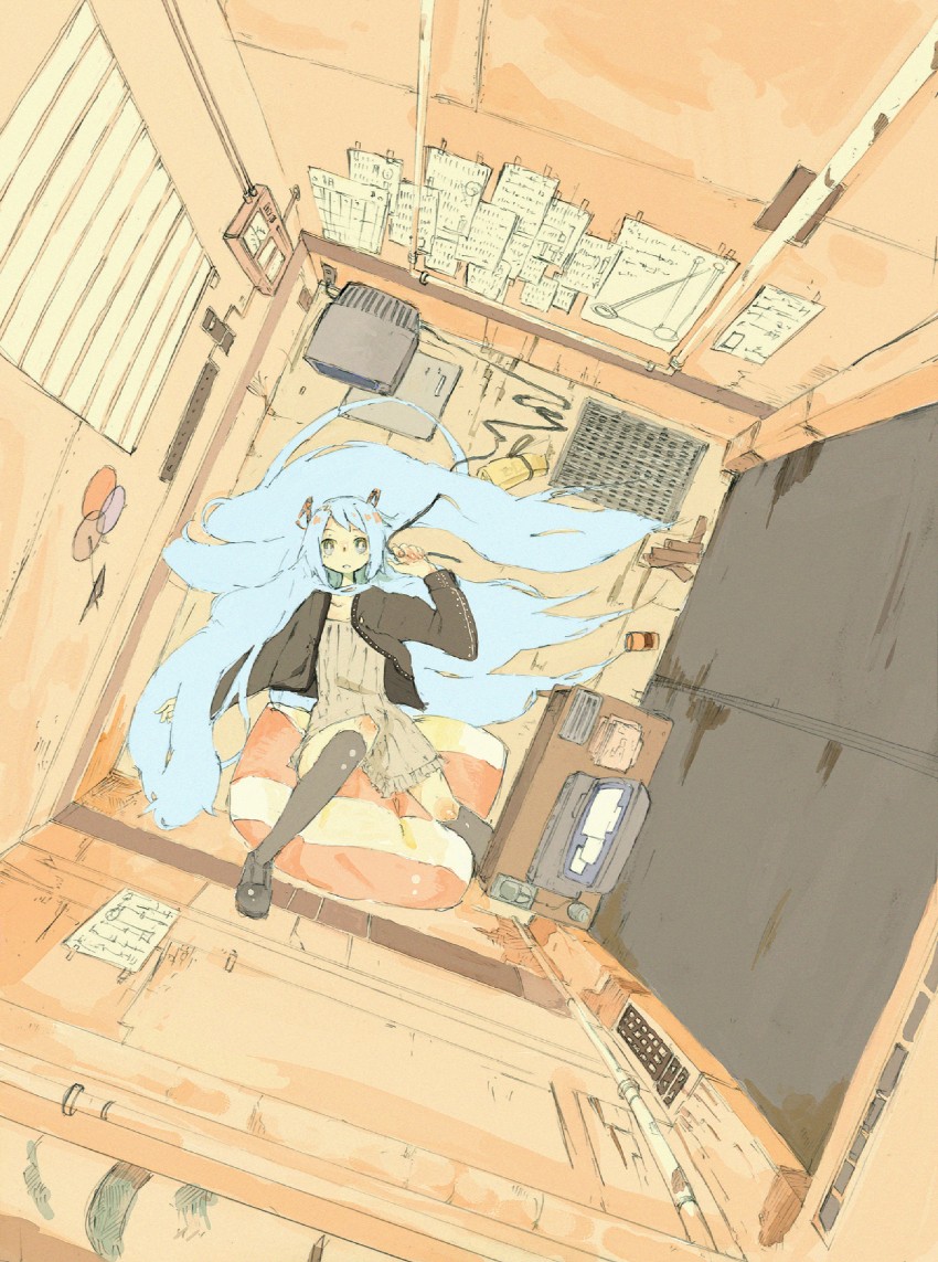 hatsune miku (vocaloid) drawn by mizu_denpa