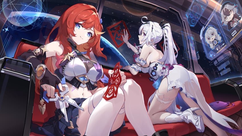 kiana kaslana, bronya zaychik, coralie 6626 planck, and senadina (honkai and 1 more) drawn by asc11