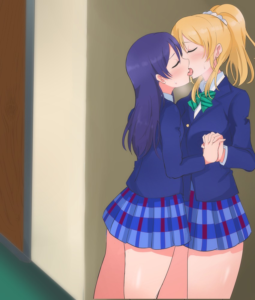 sonoda umi and ayase eli (love live! and 1 more) drawn by wewe