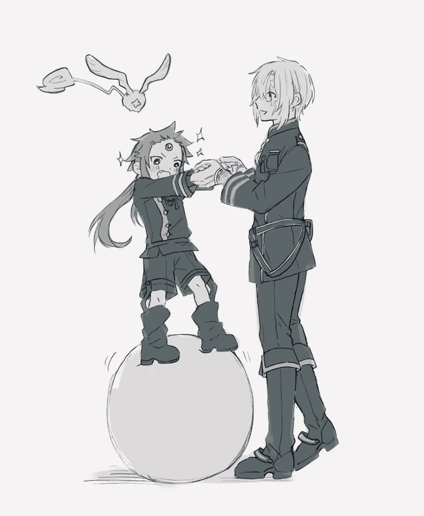 allen walker, timcanpy, and timothy hearst (d.gray-man) drawn by richiumu