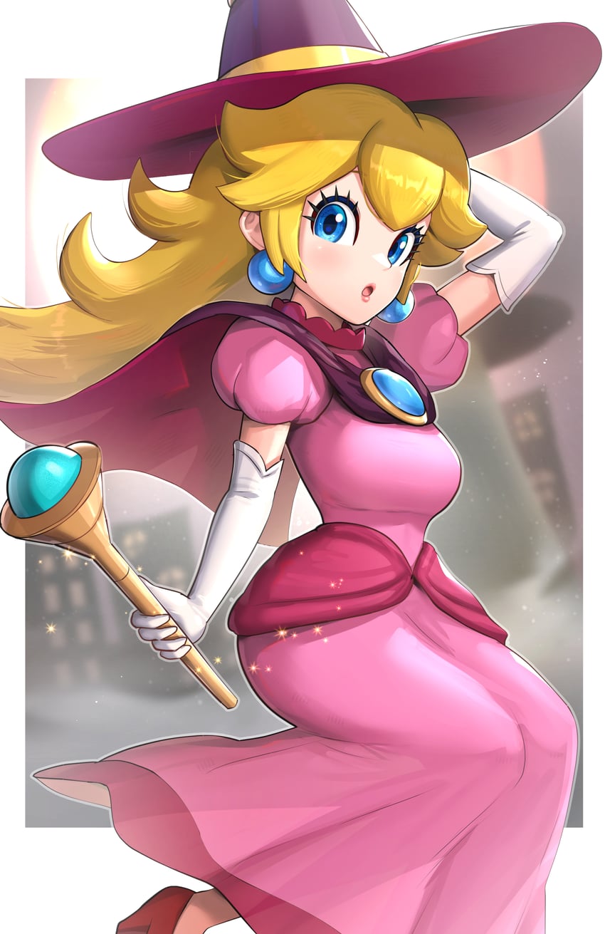 princess peach (mario and 2 more) drawn by gonzarez