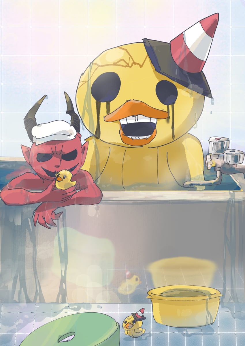 malak and dread duckies (dark deception) drawn by kokoniwa_(harumoka)