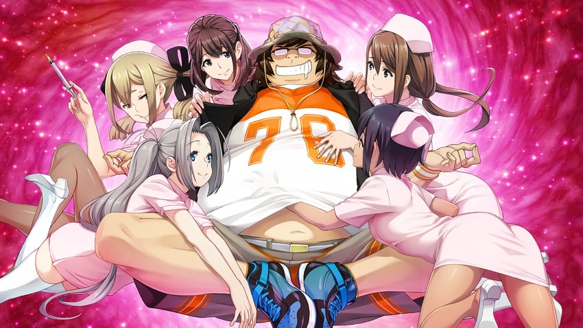 hashida itaru, senomiya akiho, koujiro frau, tennouji nae, yukifune airi, and 1 more (robotics;notes and 1 more) drawn by fukuda_tomonori