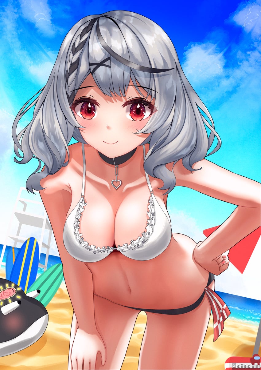 sakamata chloe (hololive) drawn by betonamou