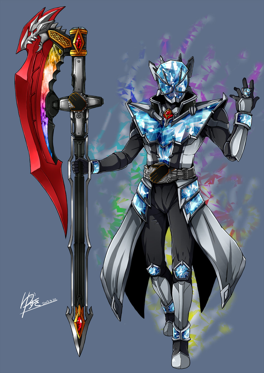 kamen rider wizard (kamen rider and 1 more) drawn by yusuki_(fukumen)