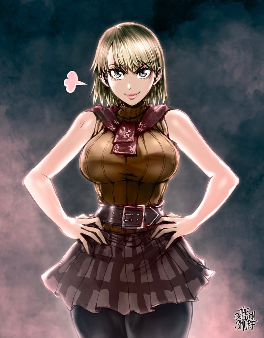 ashley graham (resident evil and 1 more) drawn by the_golden_smurf