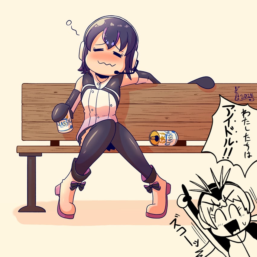 humboldt penguin and royal penguin (kemono friends and 1 more) drawn by kuraibe_keishi