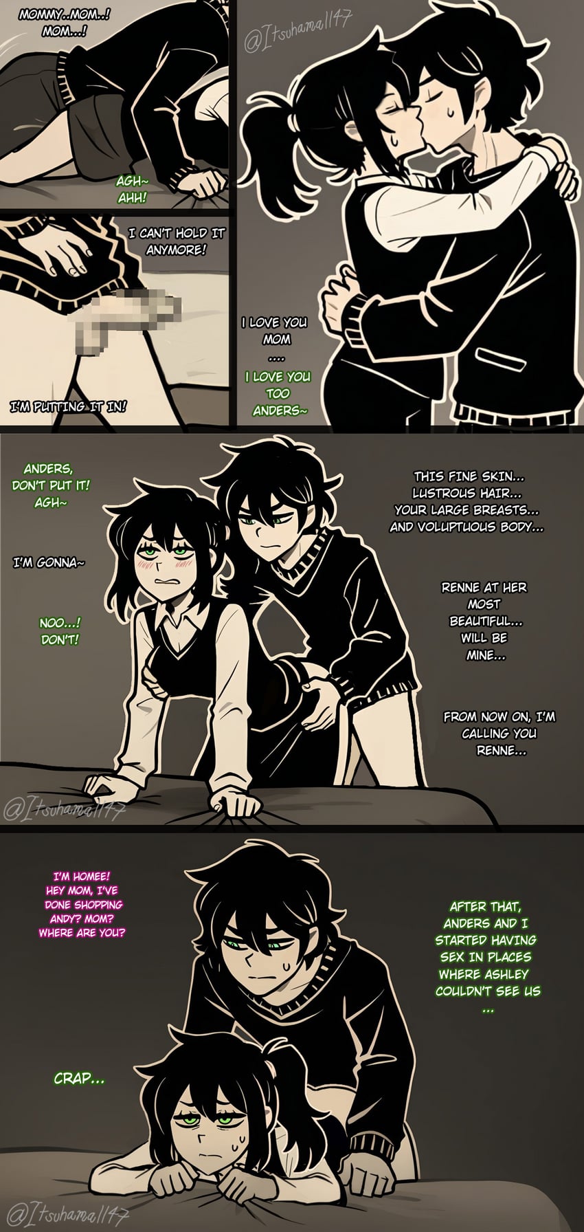 andrew graves and renee graves (the coffin of andy and leyley) drawn by itsuhamaart