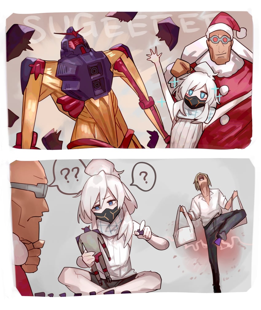 deux murasame, bask om, psycho gundam, and gates capa (gundam and 1 more) drawn by shiburingaru