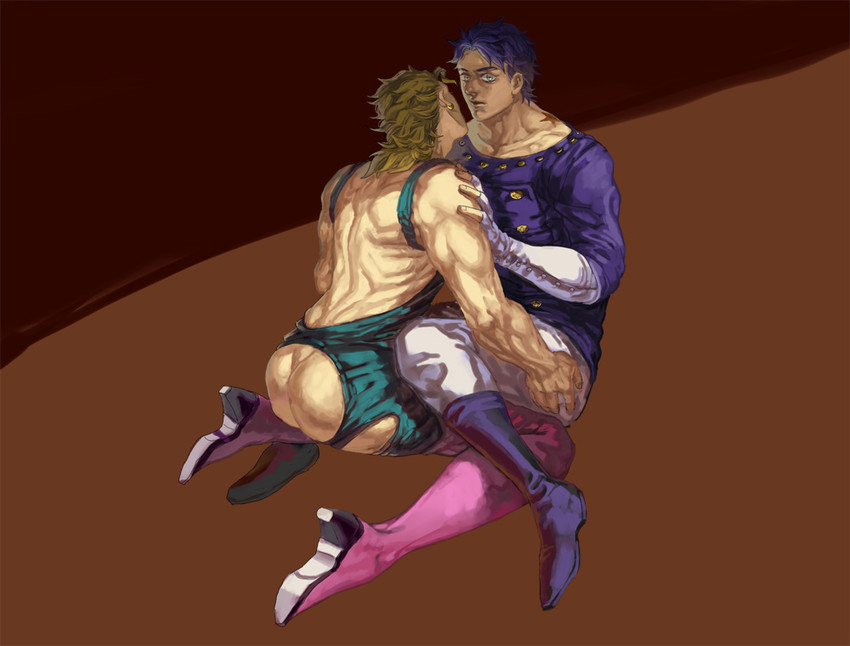 dio brando and jonathan joestar (jojo no kimyou na bouken and 1 more) drawn by sasunter