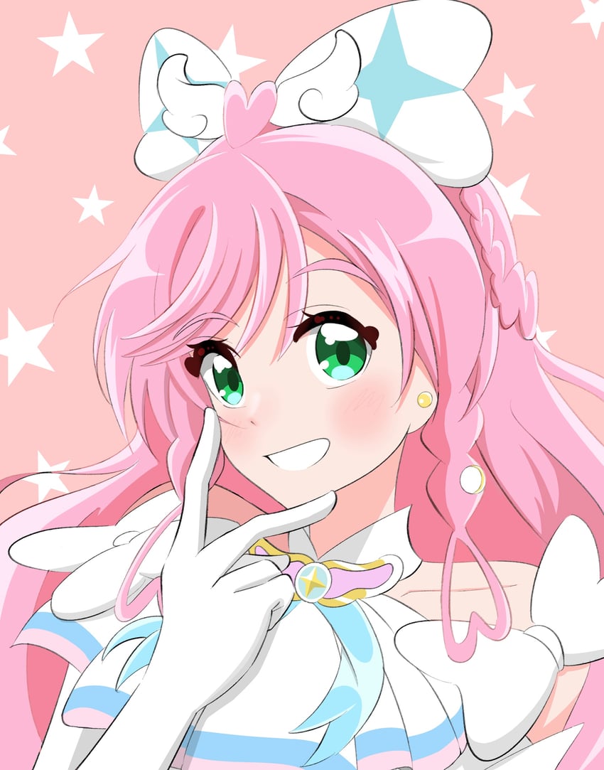 nijigaoka mashiro and cure prism (precure and 1 more) drawn by abyss_kpn_(ki)