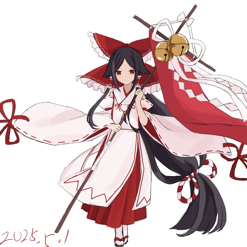gensokyo's first hakurei miko (touhou and 1 more) drawn by 16sanrach