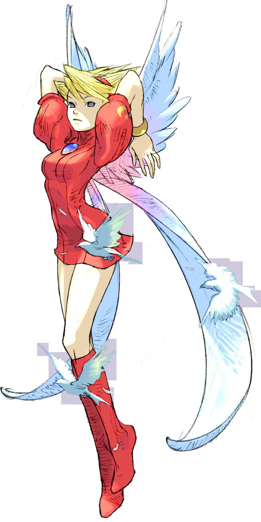 nina (breath of fire and 1 more) drawn by yoshikawa_tatsuya
