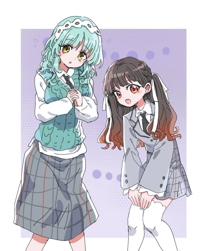 baio rin and nemui nemu (kimi no koto ga dai dai dai dai daisuki na 100-nin no kanojo) drawn by dalidari27