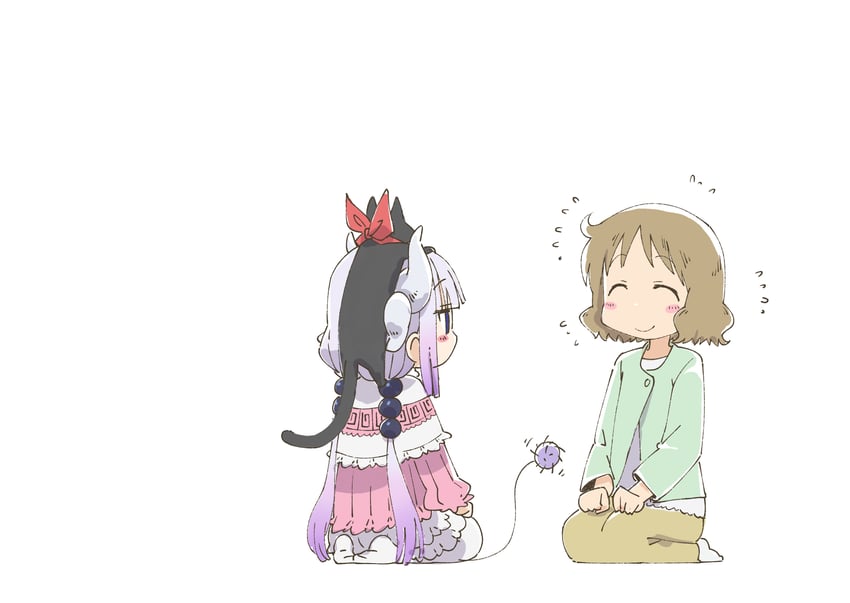 kanna kamui, sakamoto, and sakurai izumi (kobayashi-san chi no maidragon and 1 more) drawn by tabayan_jigokuhen