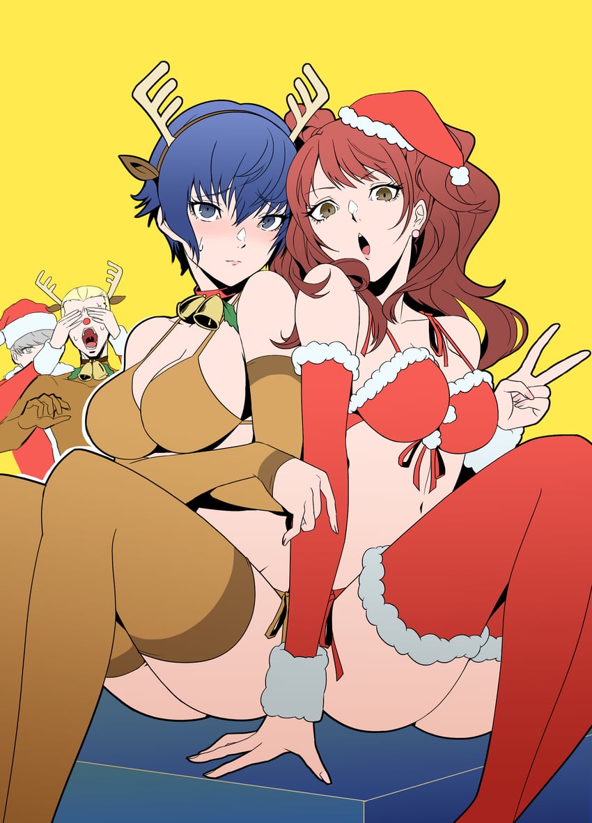 narukami yu, shirogane naoto, kujikawa rise, and tatsumi kanji (persona and 1 more) drawn by igusaharu