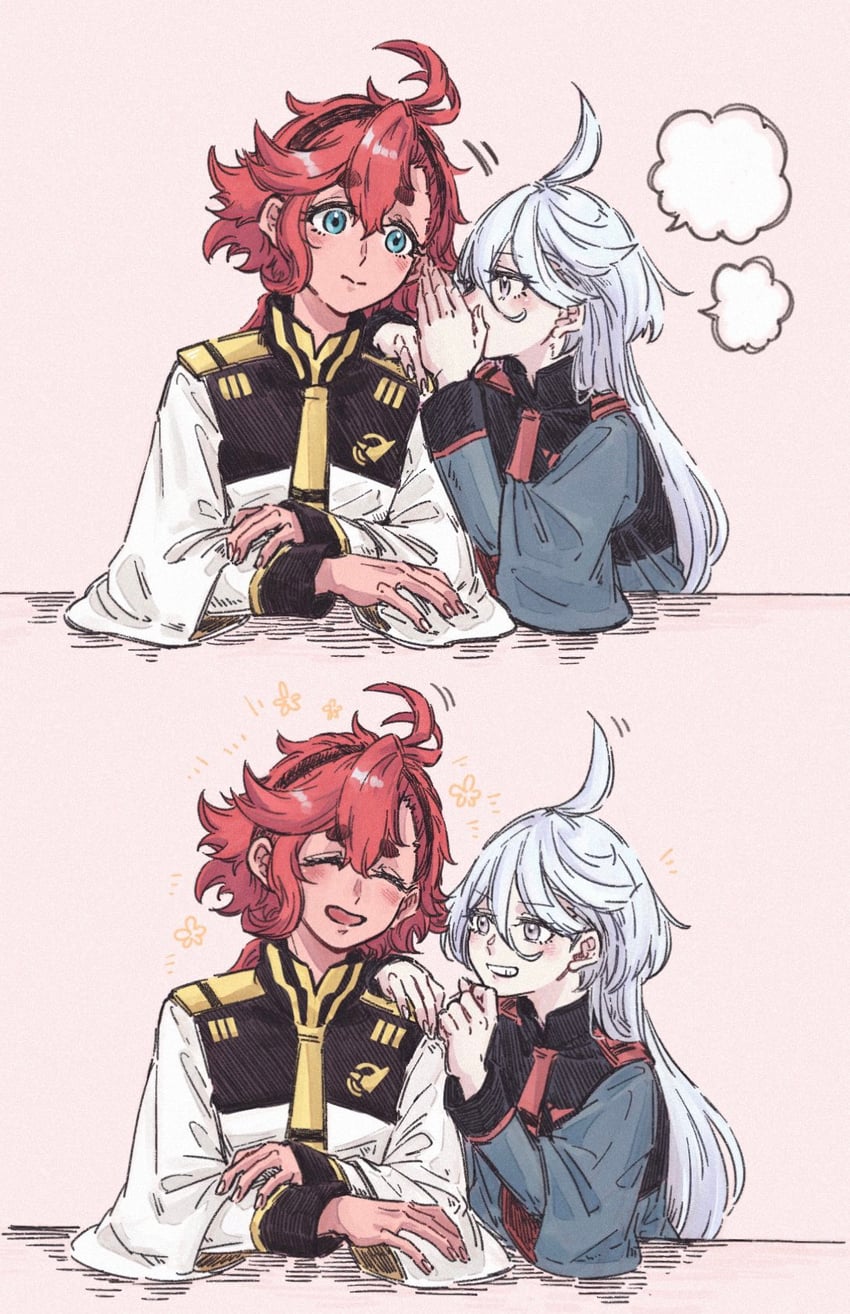 suletta mercury and miorine rembran (gundam and 1 more) drawn by ichi27ichi