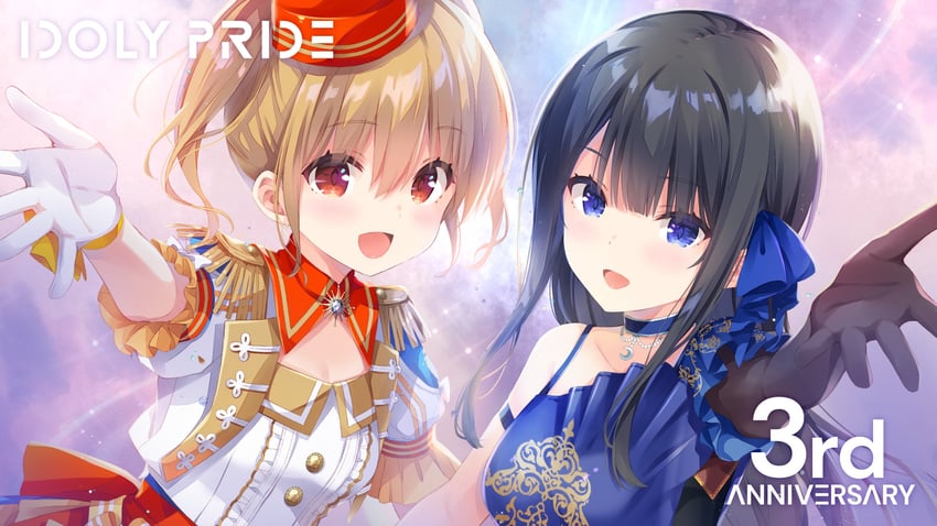 nagase kotono and kawasaki sakura (idoly pride) drawn by qp:flapper