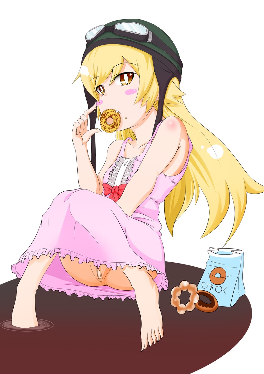 oshino shinobu (monogatari) drawn by nagi_(haruharu)