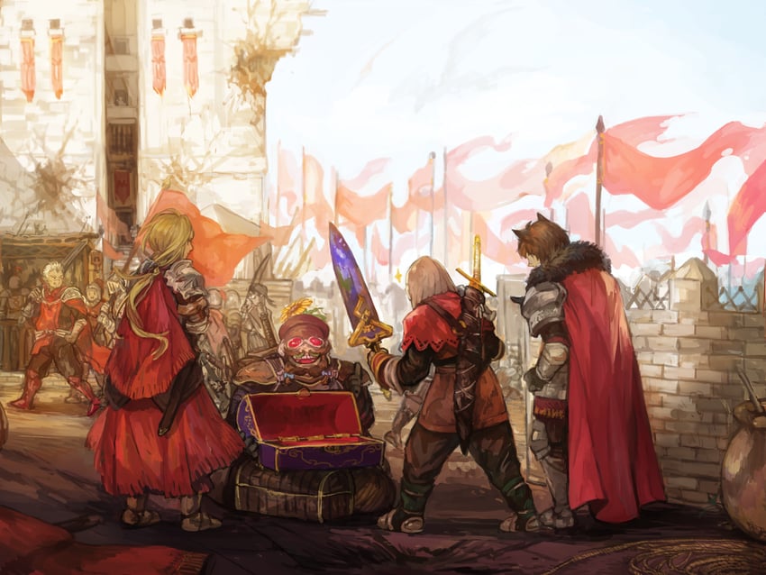 pixiv fantasia and 1 more drawn by akaneko_(redakanekocat) and blnk