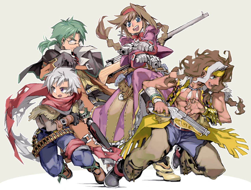 virginia maxwell, jet enduro, gallows carradine, and clive winslett (wild arms and 1 more) drawn by ysk!