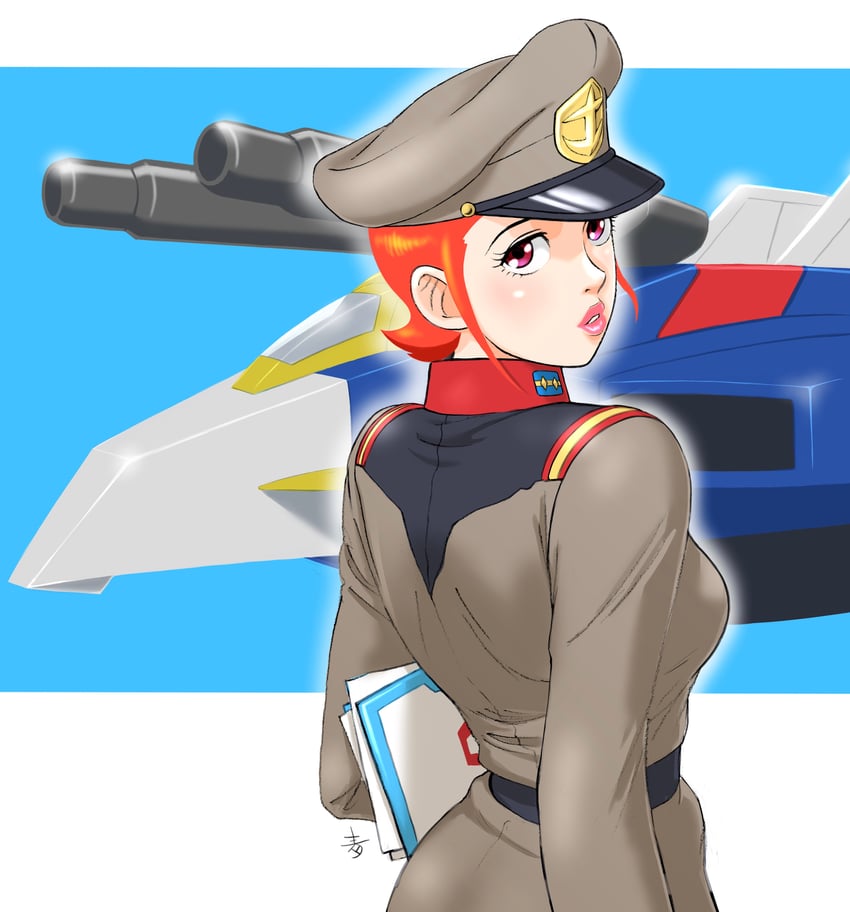 matilda ajan and g-fighter (gundam and 1 more) drawn by aobito_sukoyaka_bystander