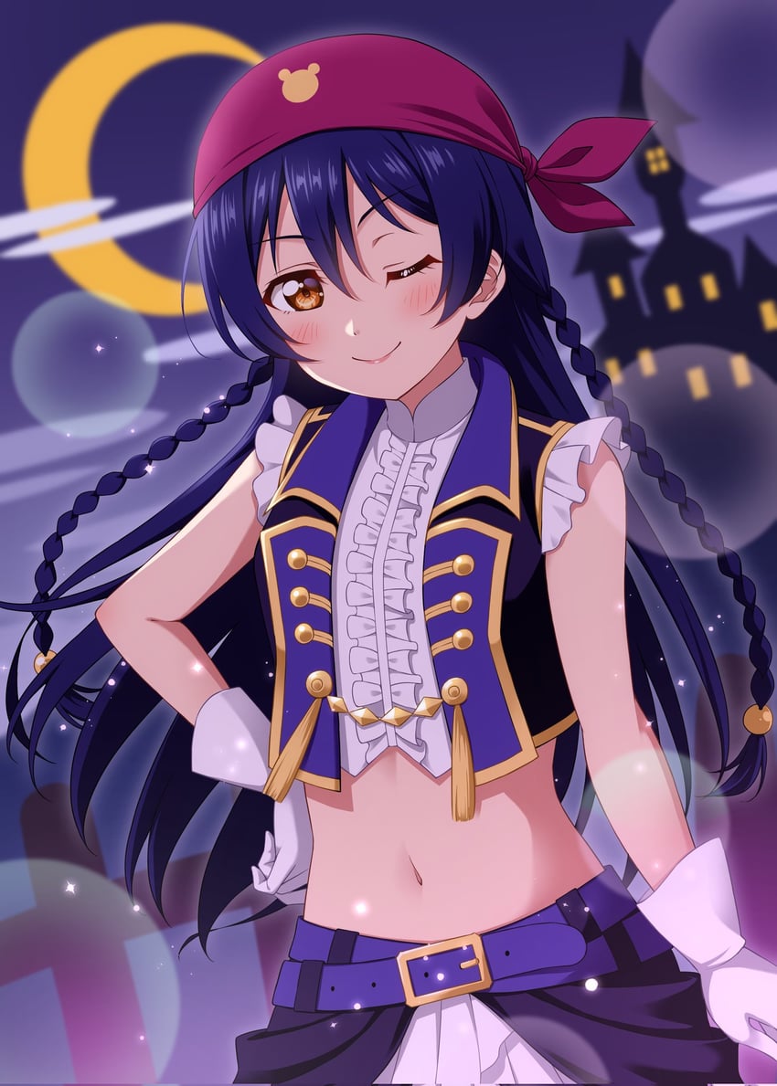 sonoda umi (love live! and 1 more) drawn by haruharo_(haruharo_7315)