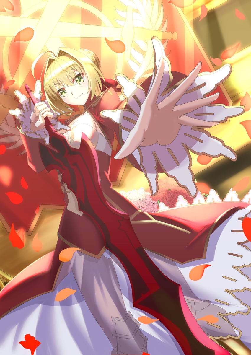 nero claudius (fate and 3 more) drawn by narukamikagerou