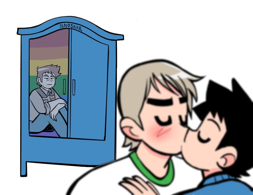 wallace wells, todd ingram, and stephen stills (scott pilgrim and 1 more) drawn by dinoskar_art