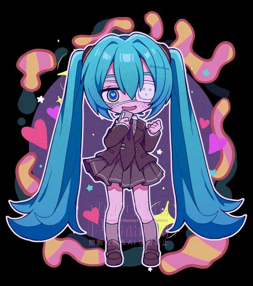 hatsune miku (vocaloid and 1 more) drawn by futaba969649