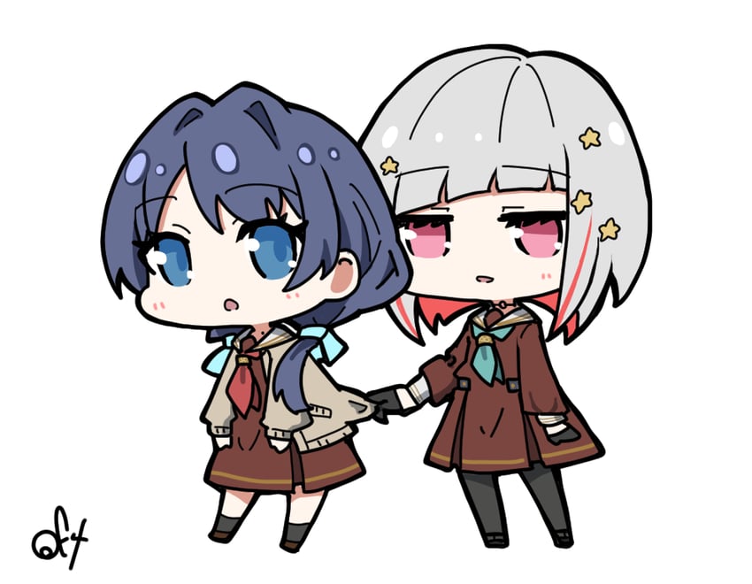 murano sayaka and yugiri tsuzuri (love live! and 1 more) drawn by oofushi_ao