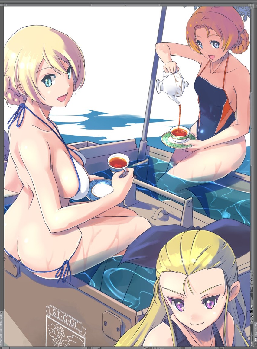 Darjeeling Orange Pekoe And Assam Girls Und Panzer Drawn By Nenchi