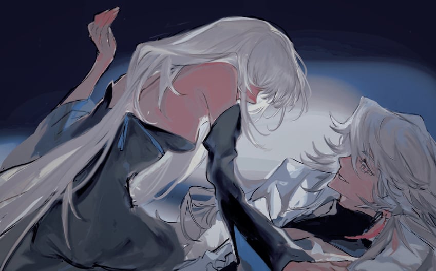 morgan le fay and merlin (fate and 2 more) drawn by mina_si_suowaya