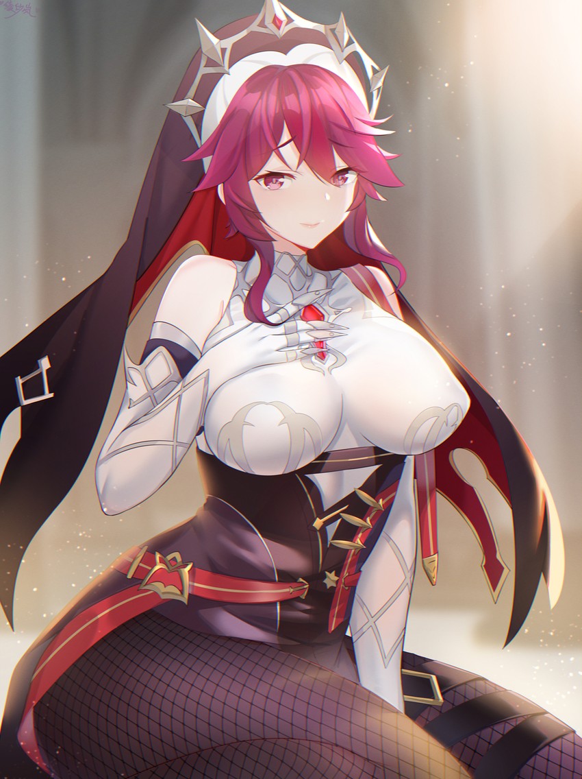rosaria (genshin impact) drawn by lingshalan