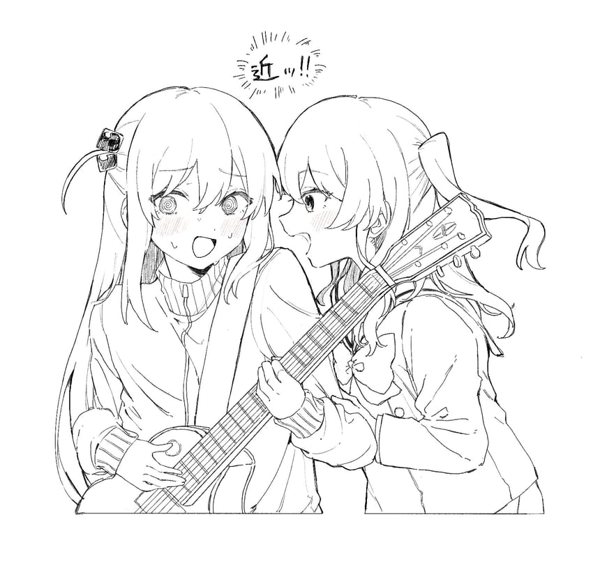 gotoh hitori and kita ikuyo (bocchi the rock!) drawn by oshio_(baniniwana)