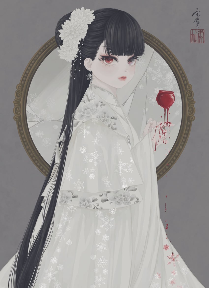 snow white (original and 1 more) drawn by ushiyama_ame